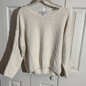 FAVLUX Textured Cream Sweater